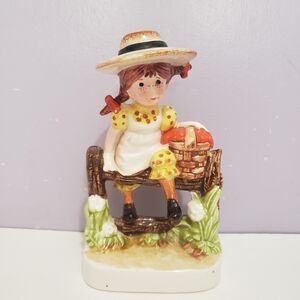 American Greetings Holly Hobbie ' To The House of a Friend ' Girl Yellow...